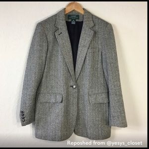 Lauren Ralph Lauren Herringbone blazer